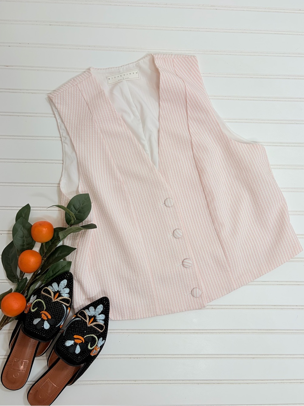 Missguided Gingham Seersucker Vest